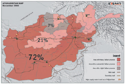 Map of Taliban presence.